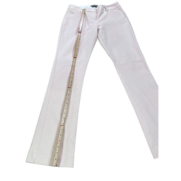 Express Columnist Light Pink Flare Pants Size 4R - Picture 4 of 10